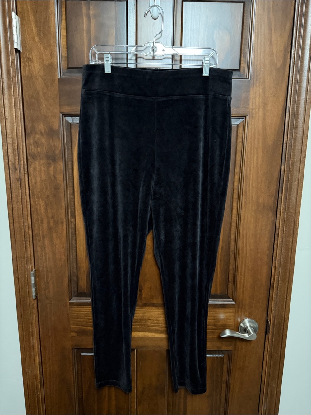 Talbots Black Velvet Ponte Pull-On Leggings (Soft Finish)
